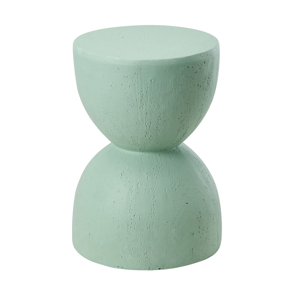 Oikiture Side Table Coffee Tables Stand Stone Green