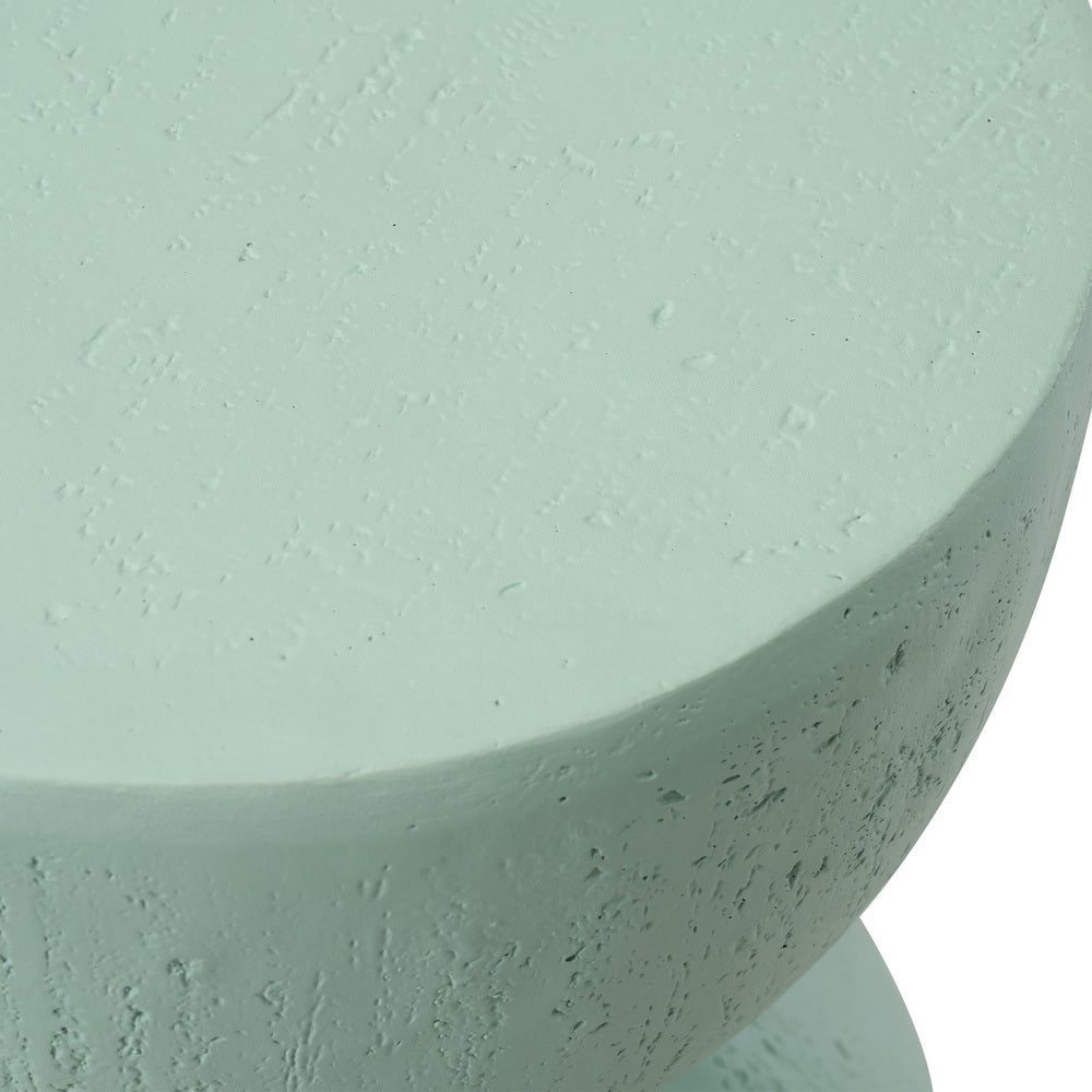 Oikiture Side Table Coffee Tables Stand Stone Green