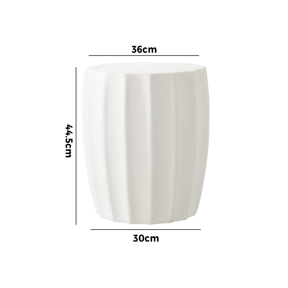 Oikiture Side Table Concrete Outdoor Stand