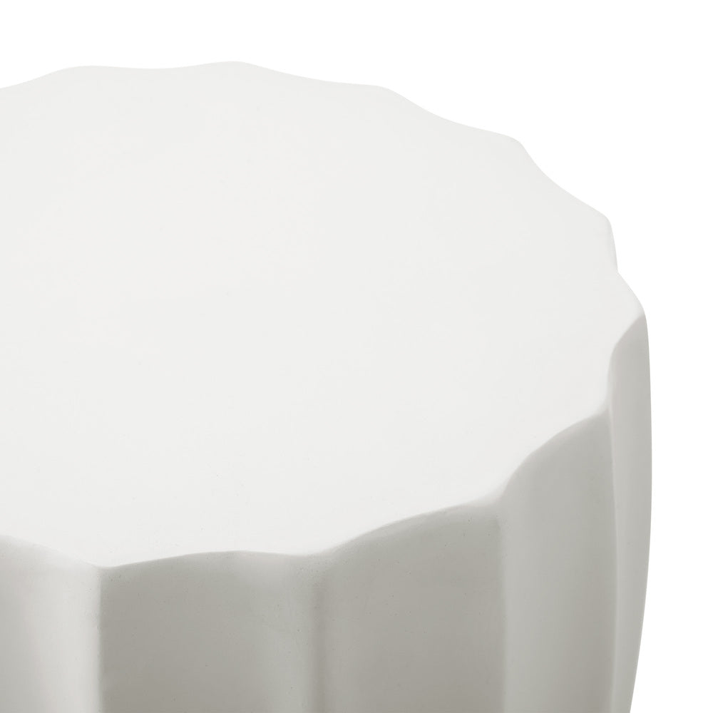 Oikiture Side Table Concrete Outdoor Stand