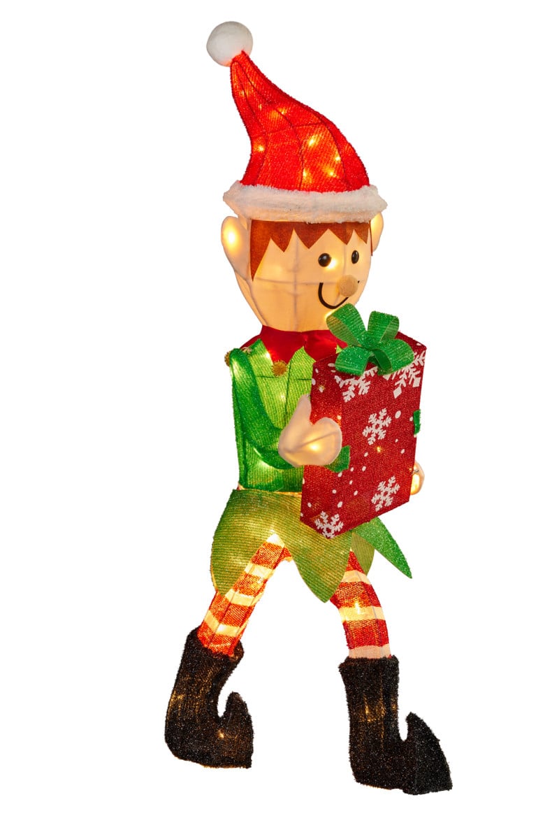 Christabelle Christmas Elf Display with Lights - Indoor/Outdoor 105cm