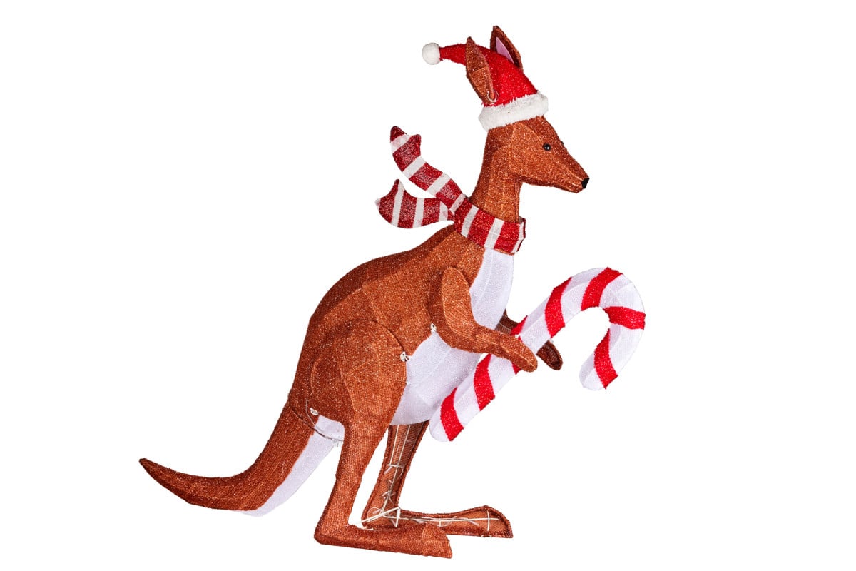 Christabelle Christmas Kangaroo Display with Lights Indoor/Outdoor 99cm