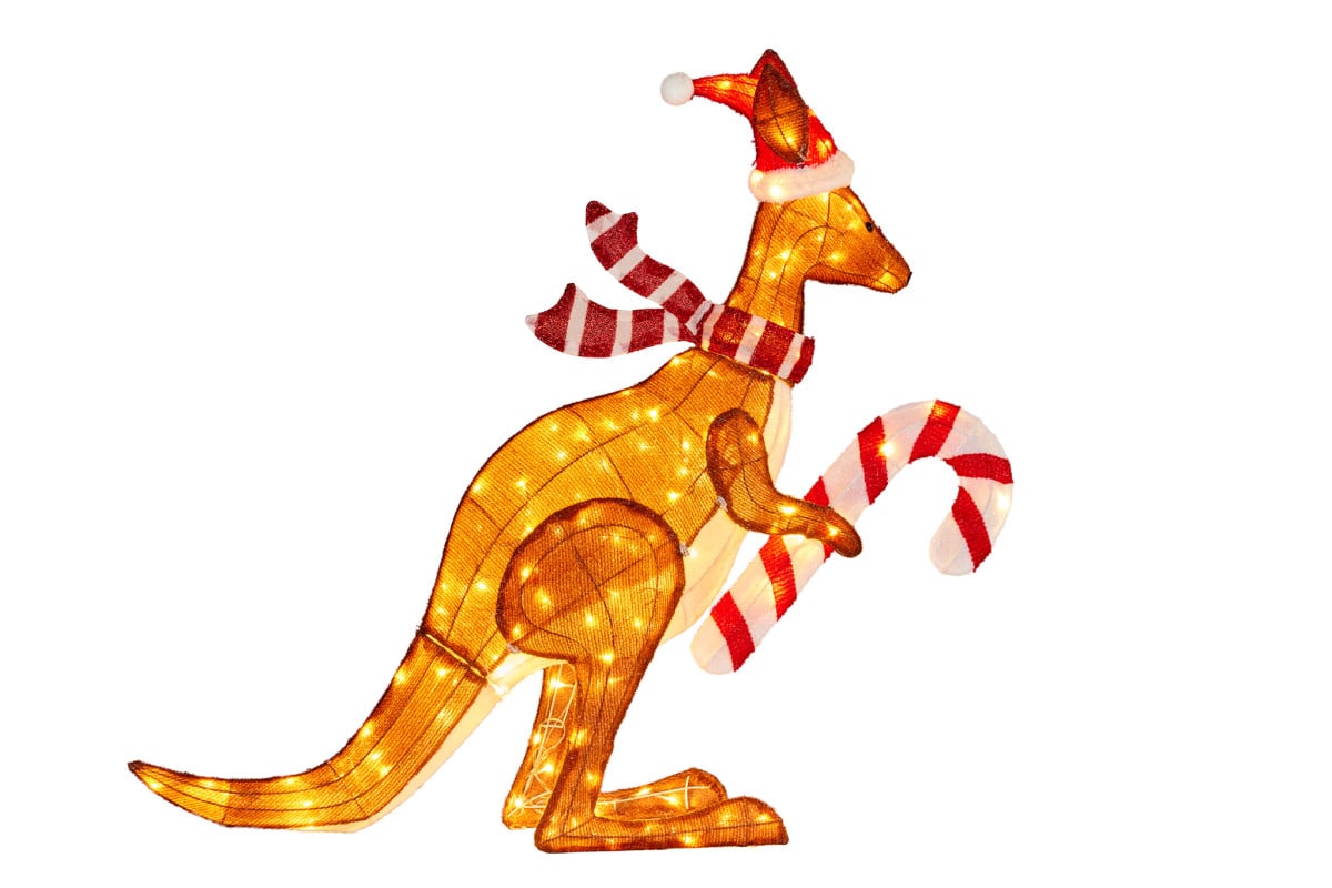 Christabelle Christmas Kangaroo Display with Lights Indoor/Outdoor 99cm