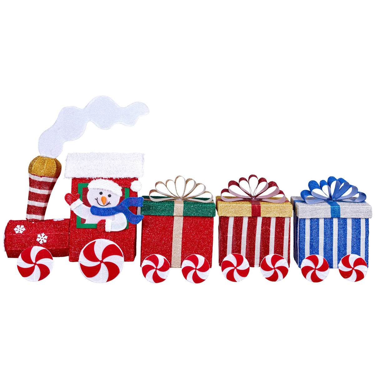 Christabelle Christmas Train & 3 Carriages with Lights Indoor/Outdoor