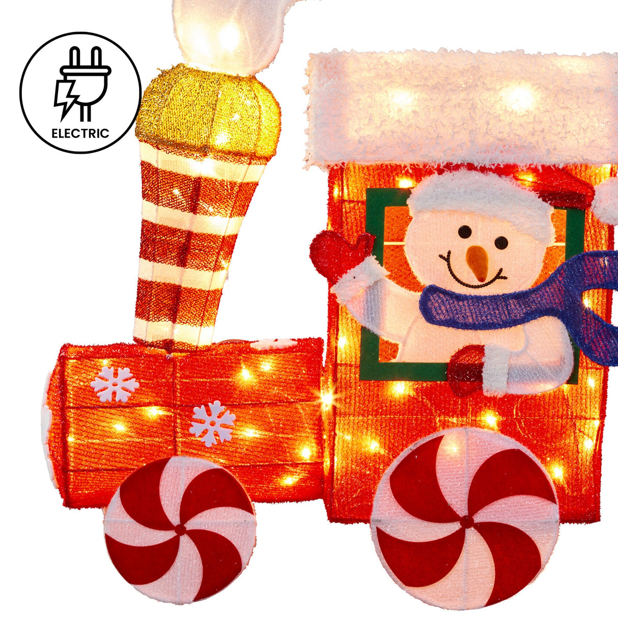 Christabelle Christmas Train & 3 Carriages with Lights Indoor/Outdoor