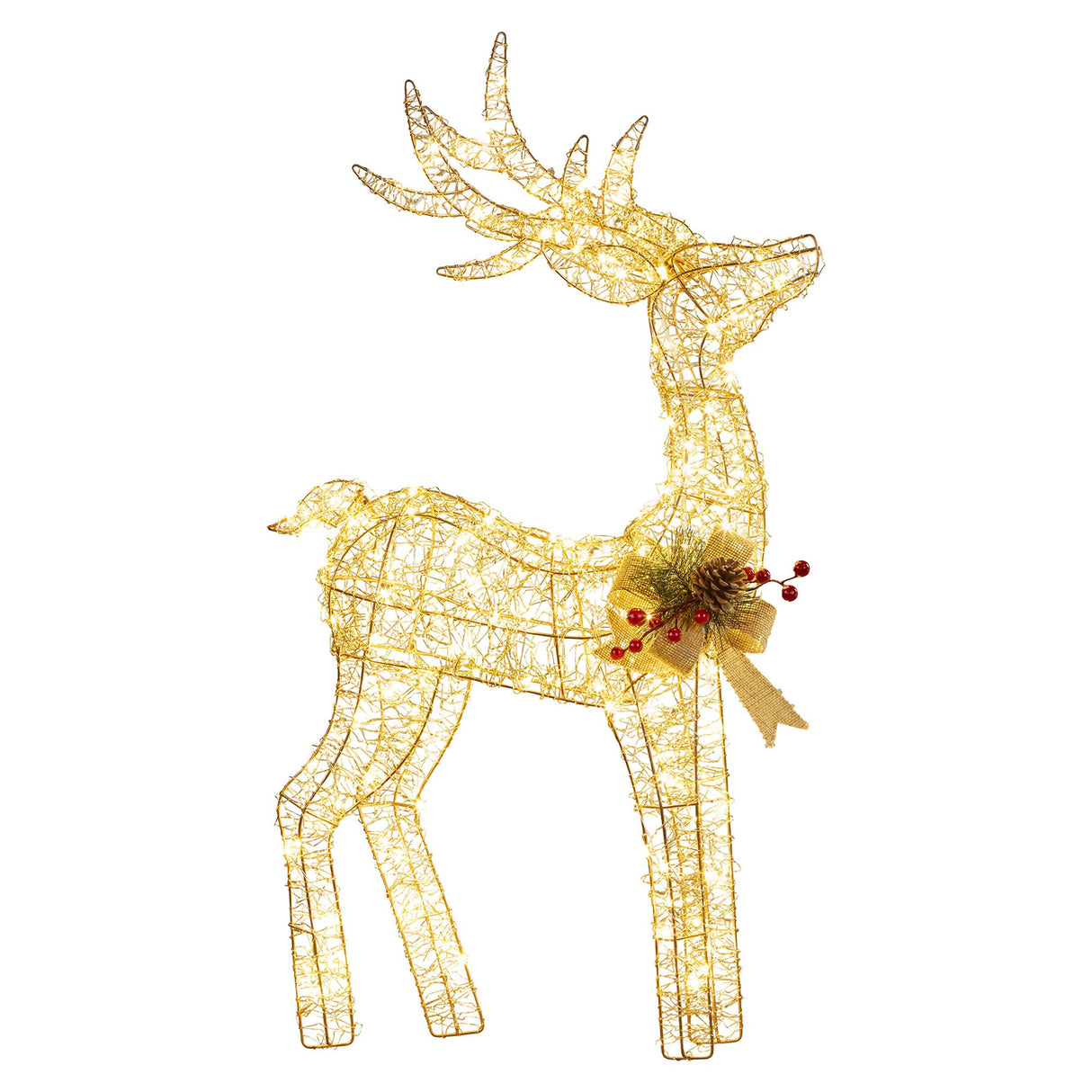 Christabelle Light Up Christmas Reindeer Display Indoor & Outdoor Decoration Warm White LED Lig