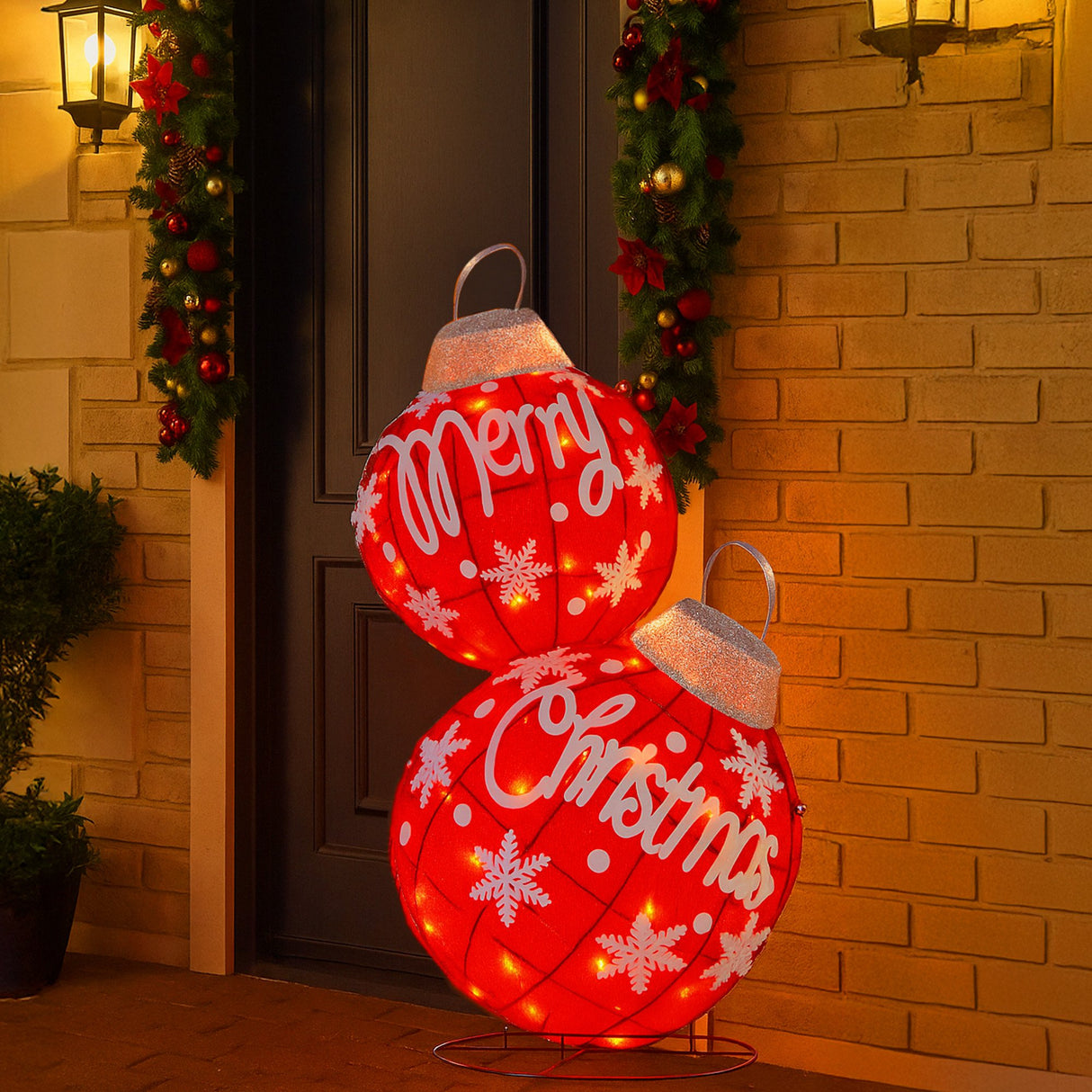 Christabelle Oversized Christmas Bauble Display Warm White LED Lights Indoor & Outdoor Holiday