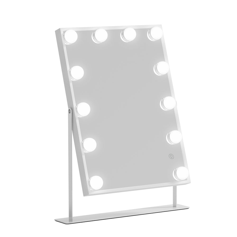 Embellir LED Bluetooth Vanity Mirror with Touch Control - 30x40cm Hollywood Style in White