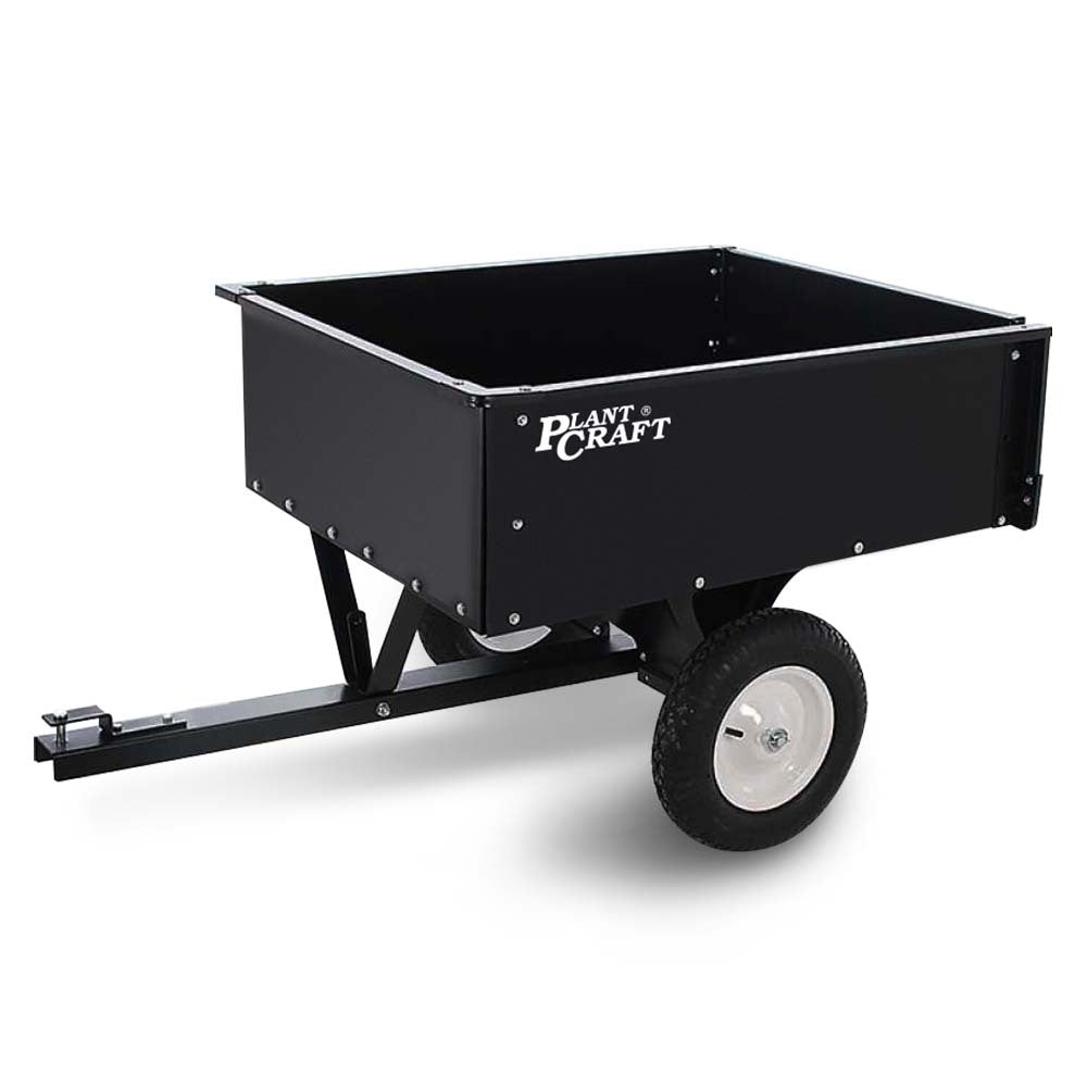 PLANTCRAFT 270kg Capacity Metal Dump Cart, for Ride on Mower