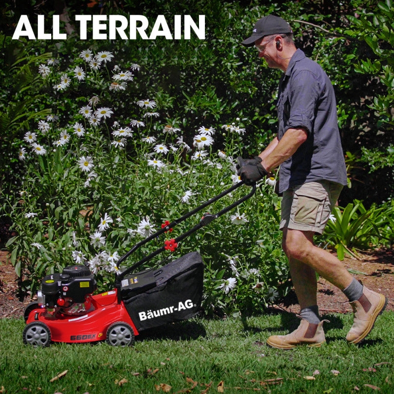 BAUMR-AG Petrol Lawn Mower 139cc 16' 4 Stroke Push - 660EX Series II
