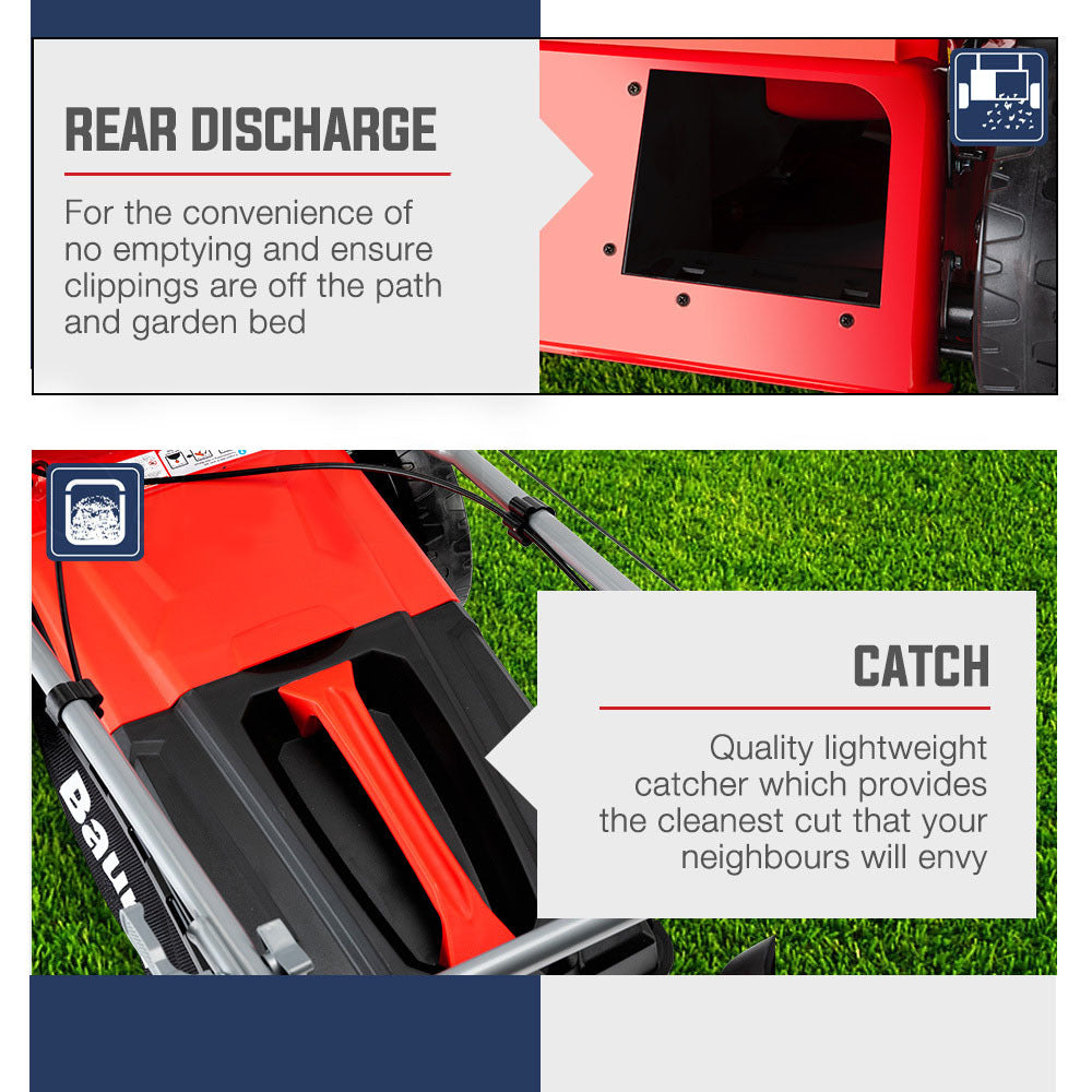 BAUMR-AG Petrol Lawn Mower 220cc 18' 4 Stroke Self Propelled - 780SX