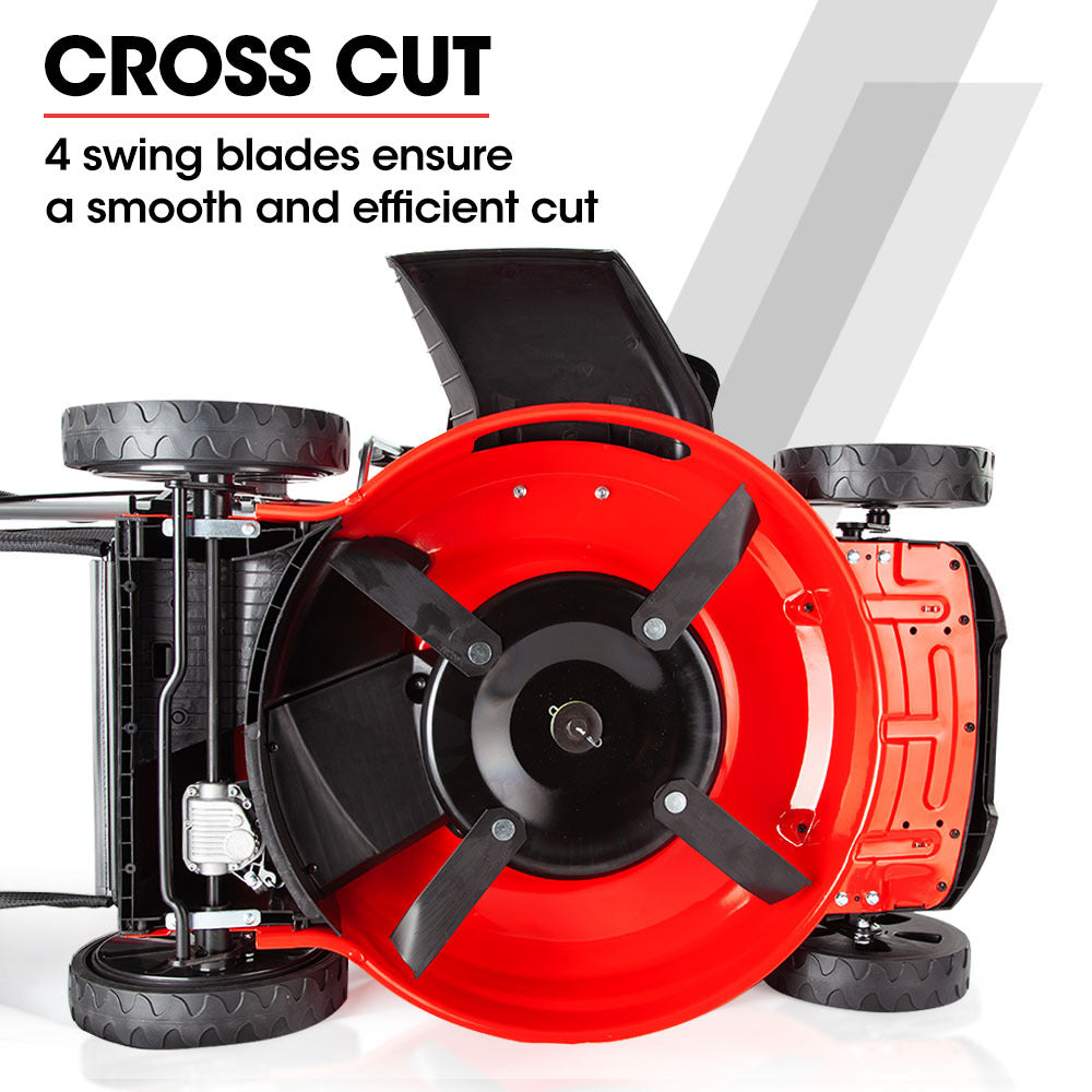 BAUMR-AG 21' 248cc Self-Propelled Push Button Electric Start 4in1 Lawnmower - 890SXe