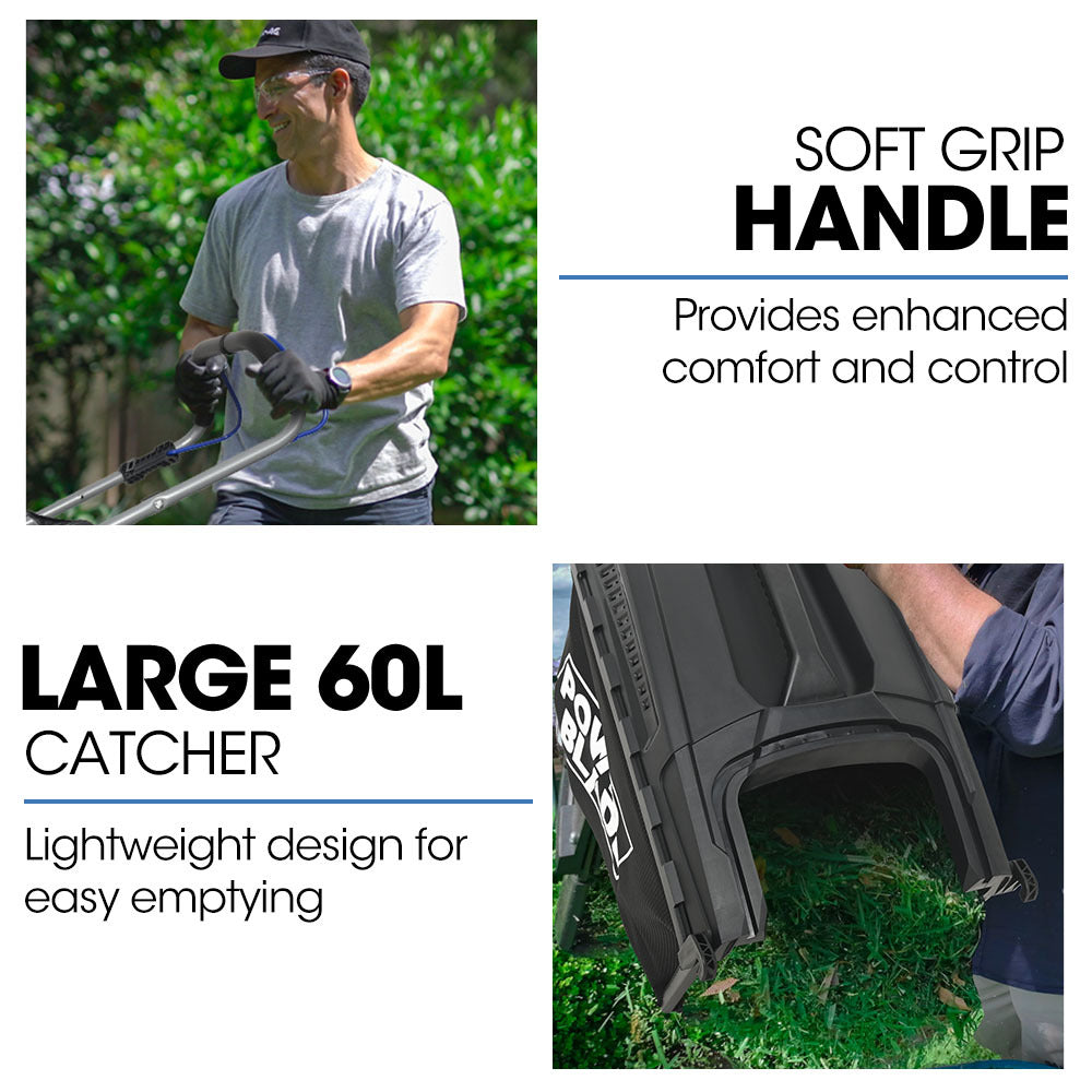 PowerBlade 20' 200cc Self-Propelled Lawn Mower, 7 Height, Steel Deck, Deck Wash Port, OHV 4-Stroke Petrol - VS900