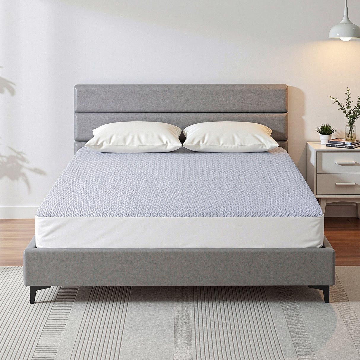 Giselle Cooling Mattress Protector Waterproof Deep Pocket Fitted Cover Queen