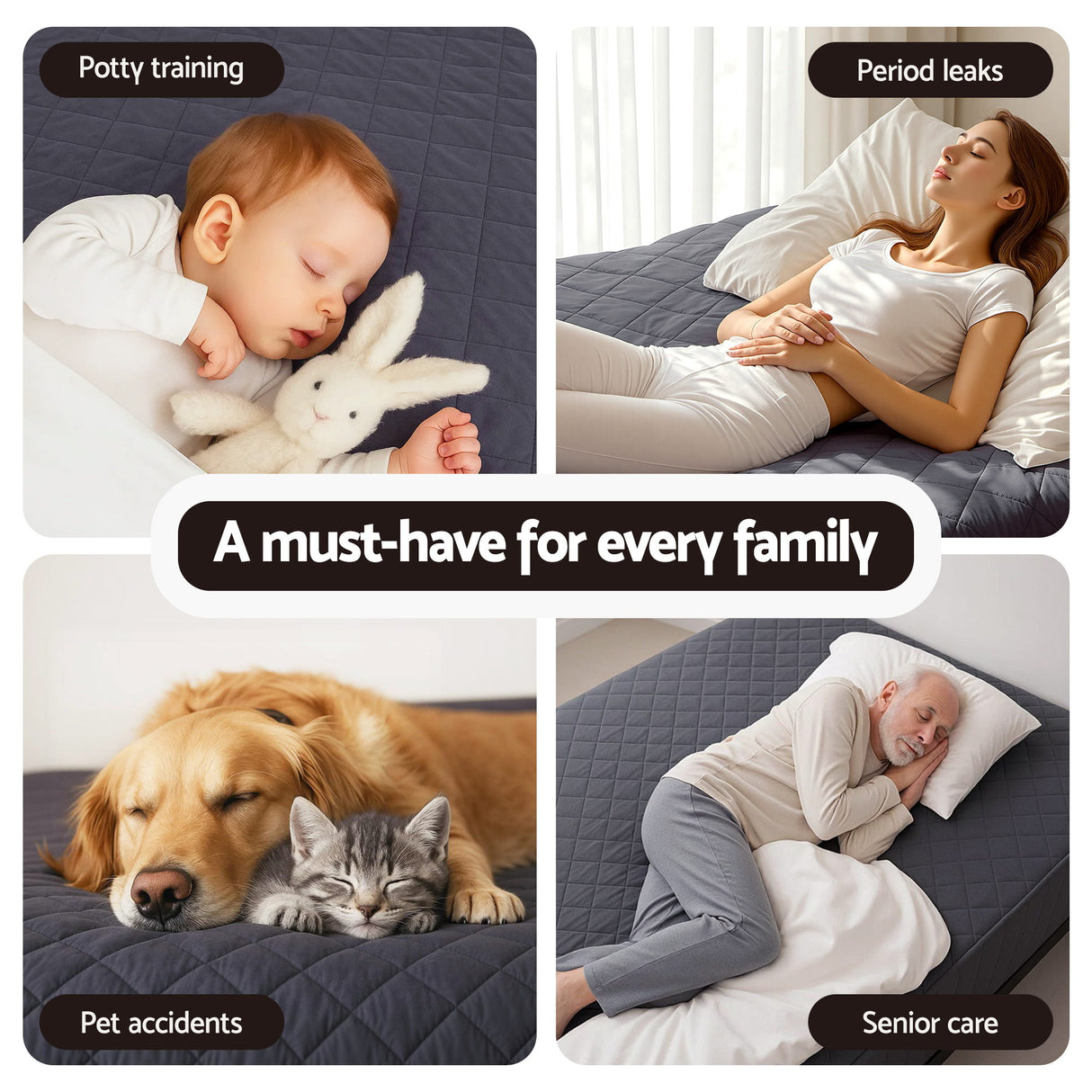 Giselle Water-Resistant Mattress Protector Microfiber 360° Fit King