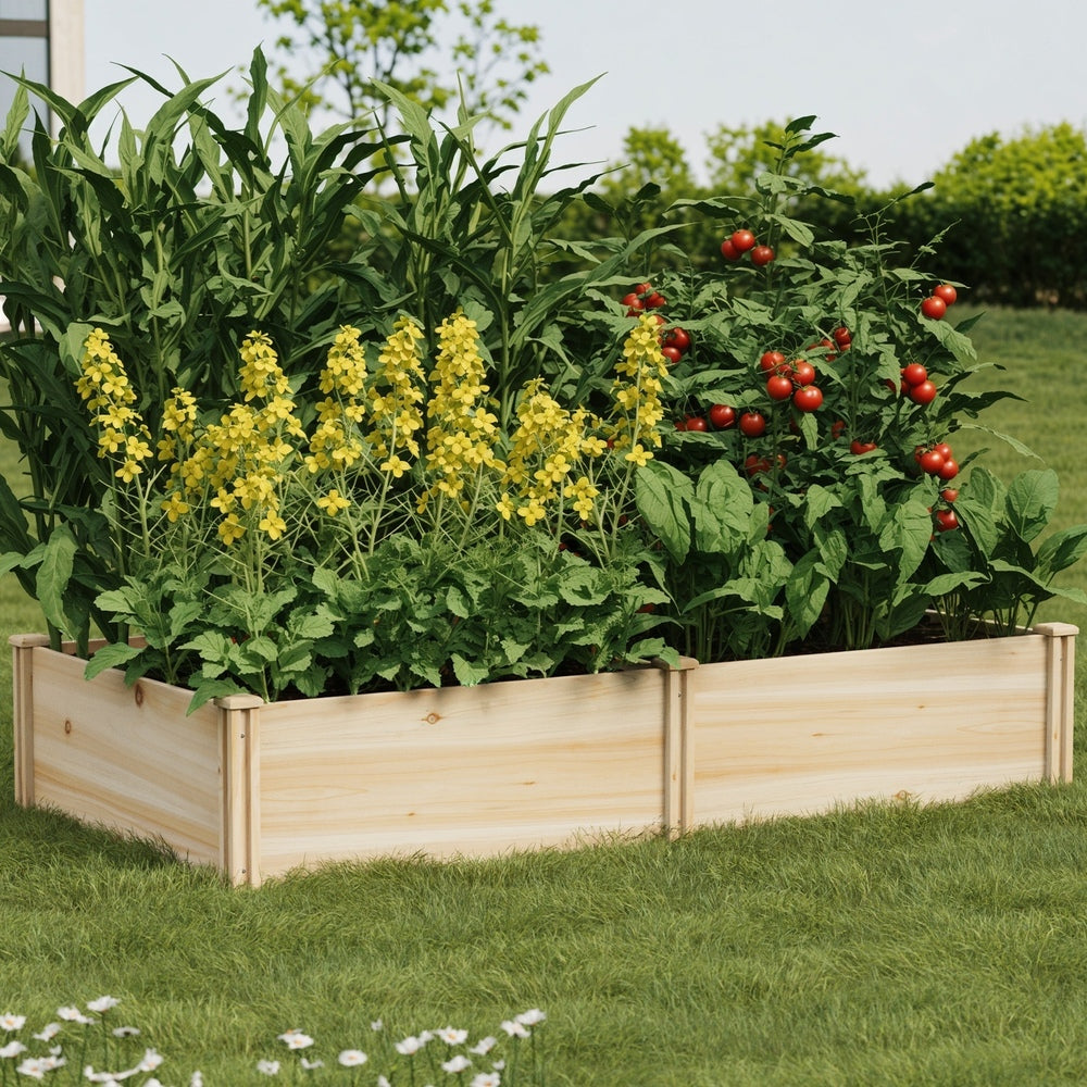 Livsip Garden Bed 160x80x30cm Raised Wooden Planter