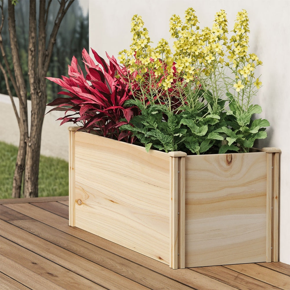 Livsip Garden Bed 240x45x45cm Raised Wooden Planter