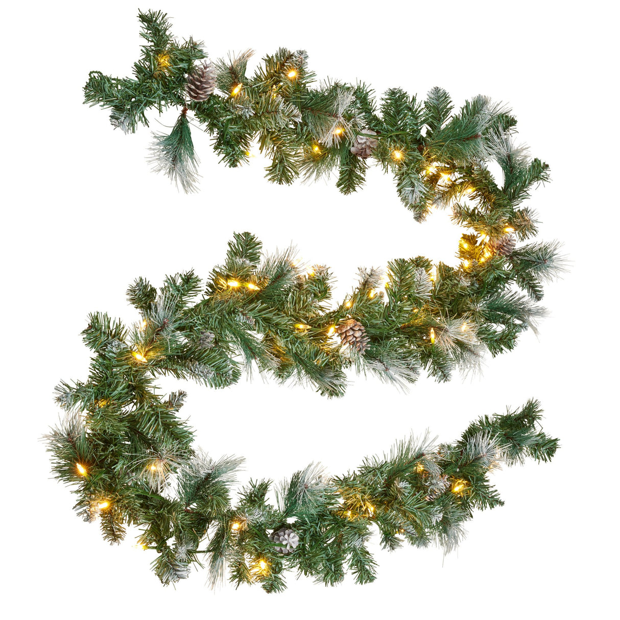 National Tree Company 274cm Prelit Christmas Garland Bayville Pine