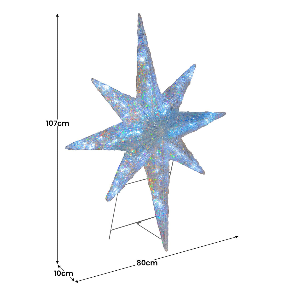 Christabelle Christmas Display Star with Lights - 107cm