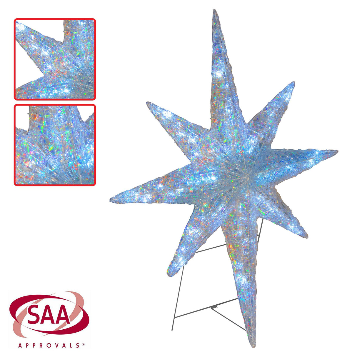 Christabelle Christmas Display Star with Lights - 107cm