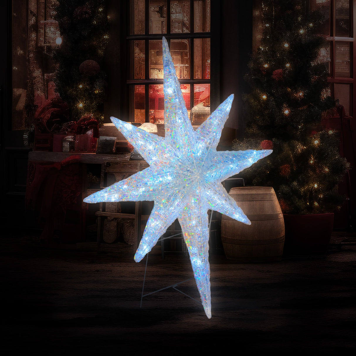 Christabelle Christmas Display Star with Lights - 107cm