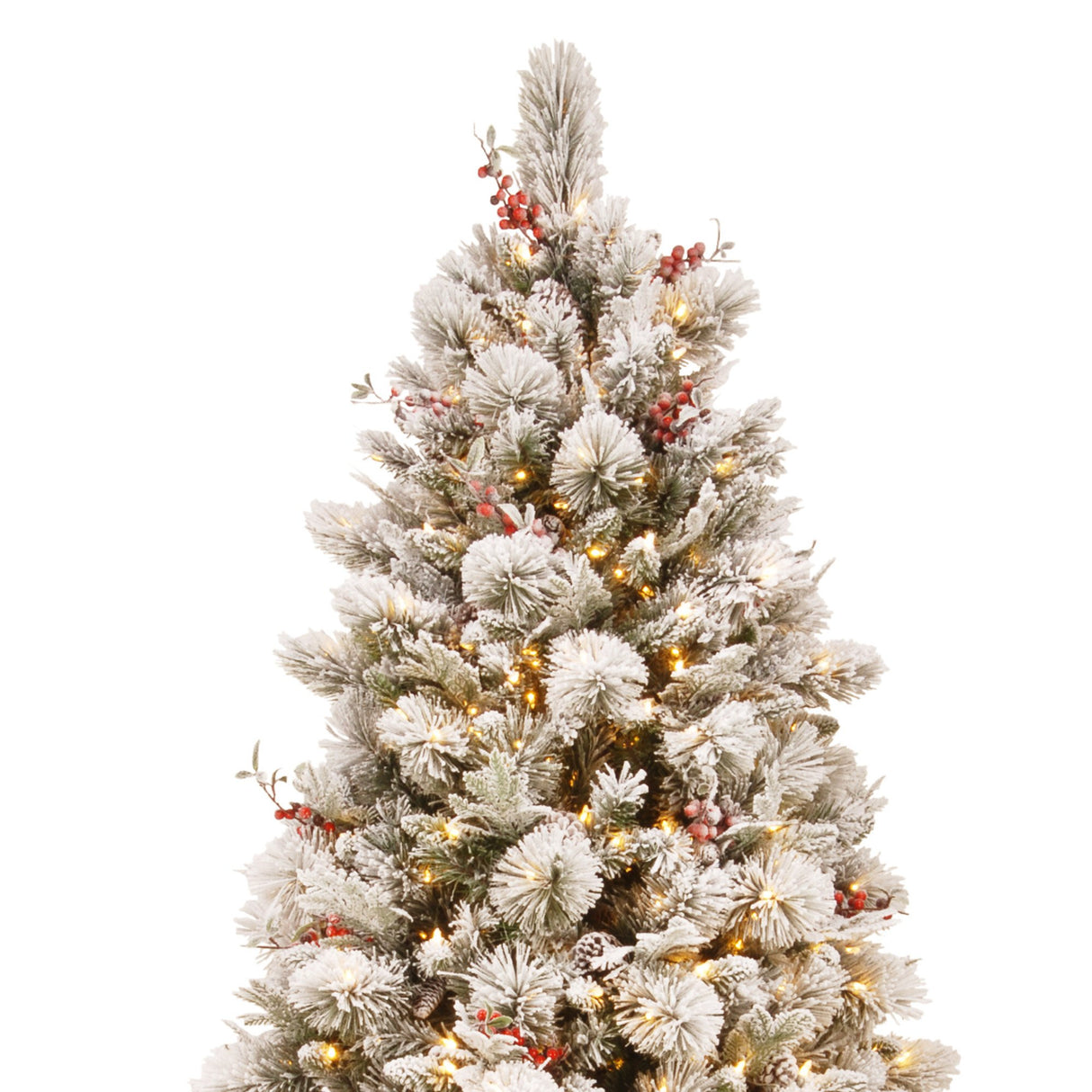 Christabelle 229cm Snowy Bedford Christmas Tree 1012 tips 800 LED Lights
