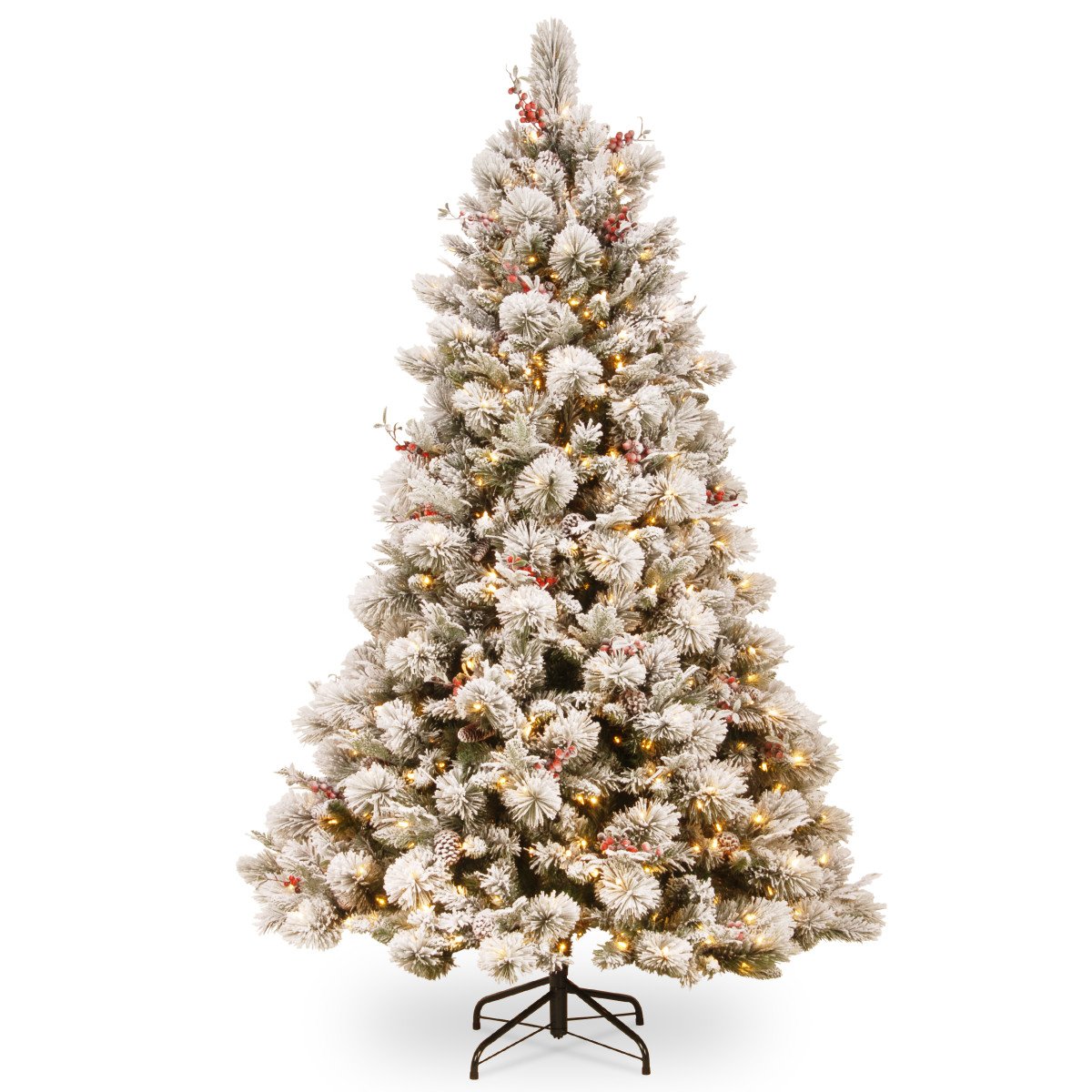 Christabelle 9ft 274cm Snowy Bedford Christmas Tree with Lights