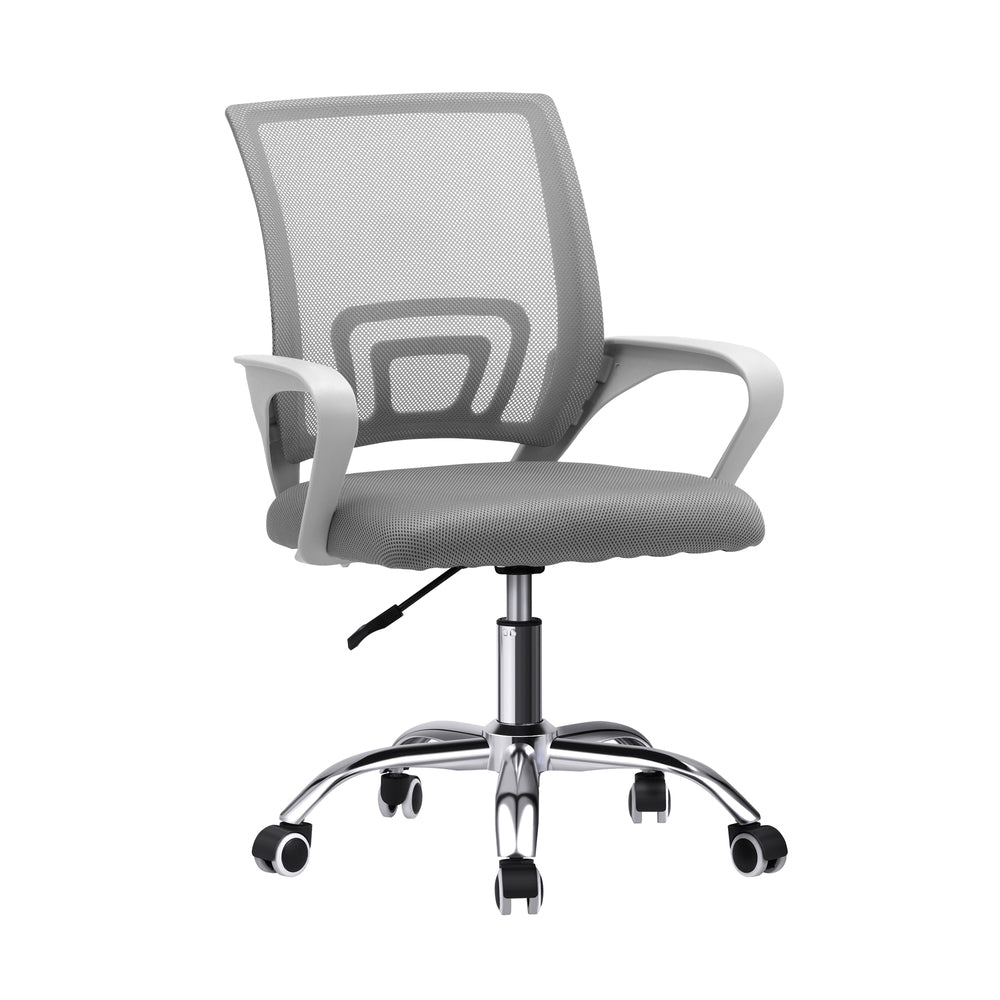 Oikiture Mesh Office Chair Foam Seat White