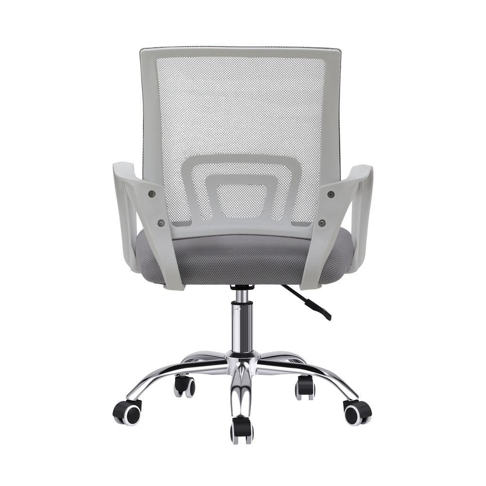 Oikiture Mesh Office Chair Foam Seat White