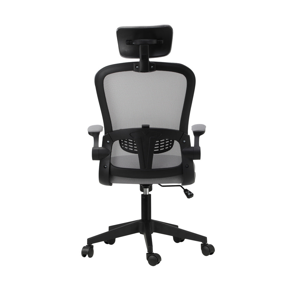 Oikiture Mesh Office Chair Executive Seat Racing Tilt BK&GY