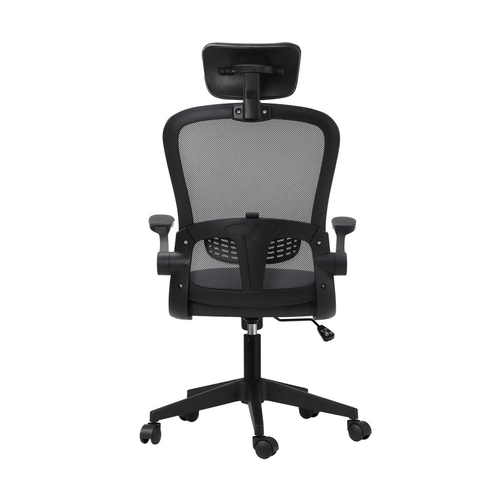 Oikiture Mesh Office Chair Executive Seat Racing Tilt DGY&BK