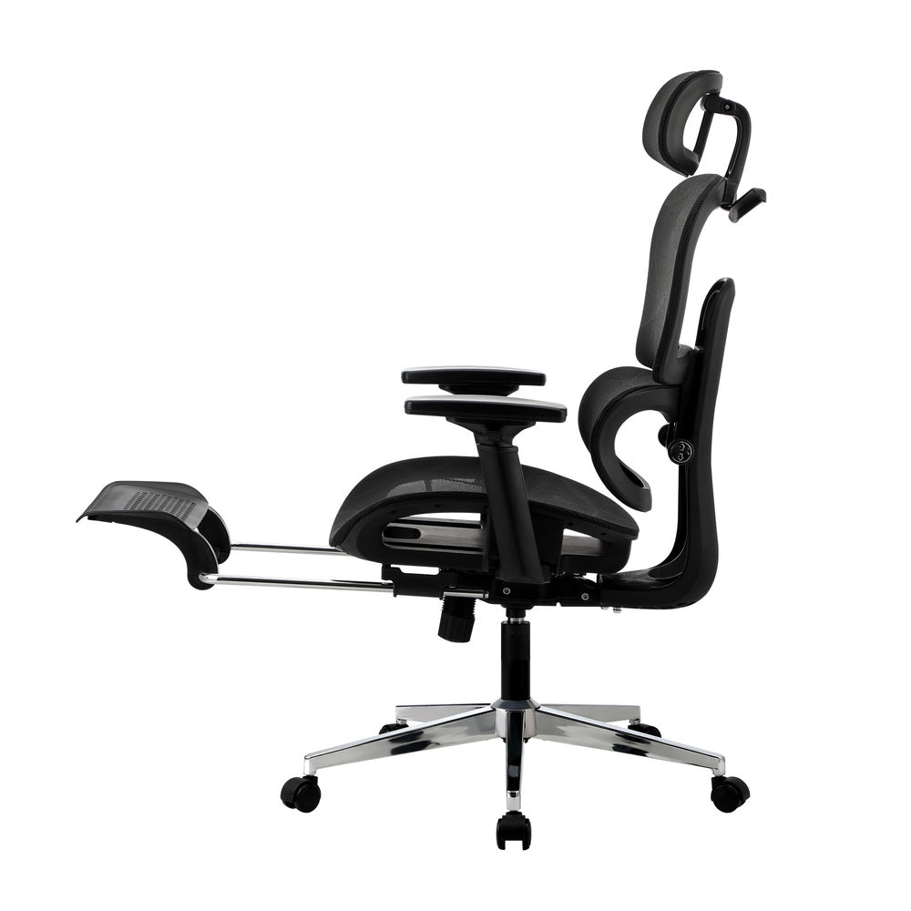 Oikiture Ergonomic Office Chair Mesh Executive Seat Black