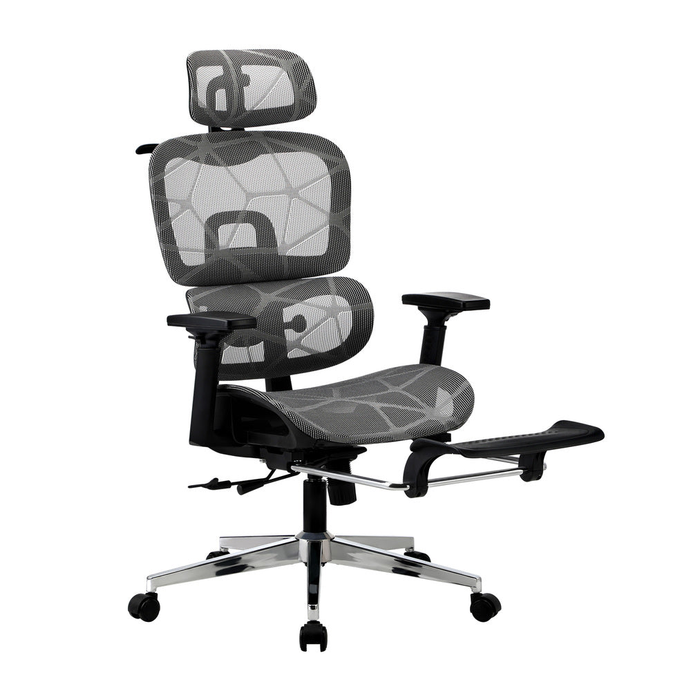 Oikiture Ergonomic Office Chair Mesh Executive Seat BK&GY