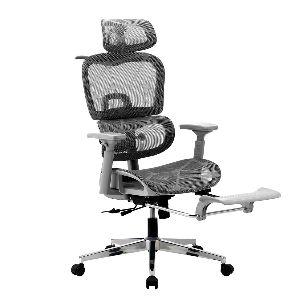 Oikiture Ergonomic Office Chair Mesh Executive Seat Grey