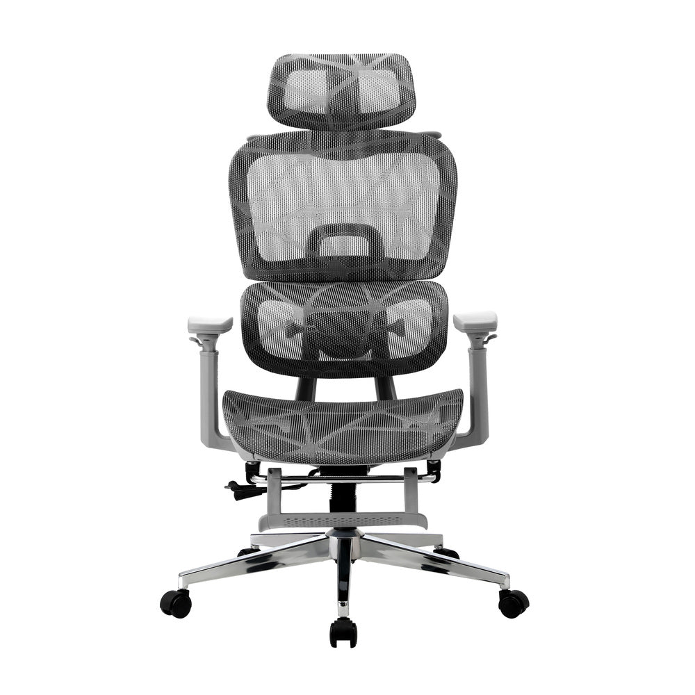 Oikiture Ergonomic Office Chair Mesh Executive Seat Grey