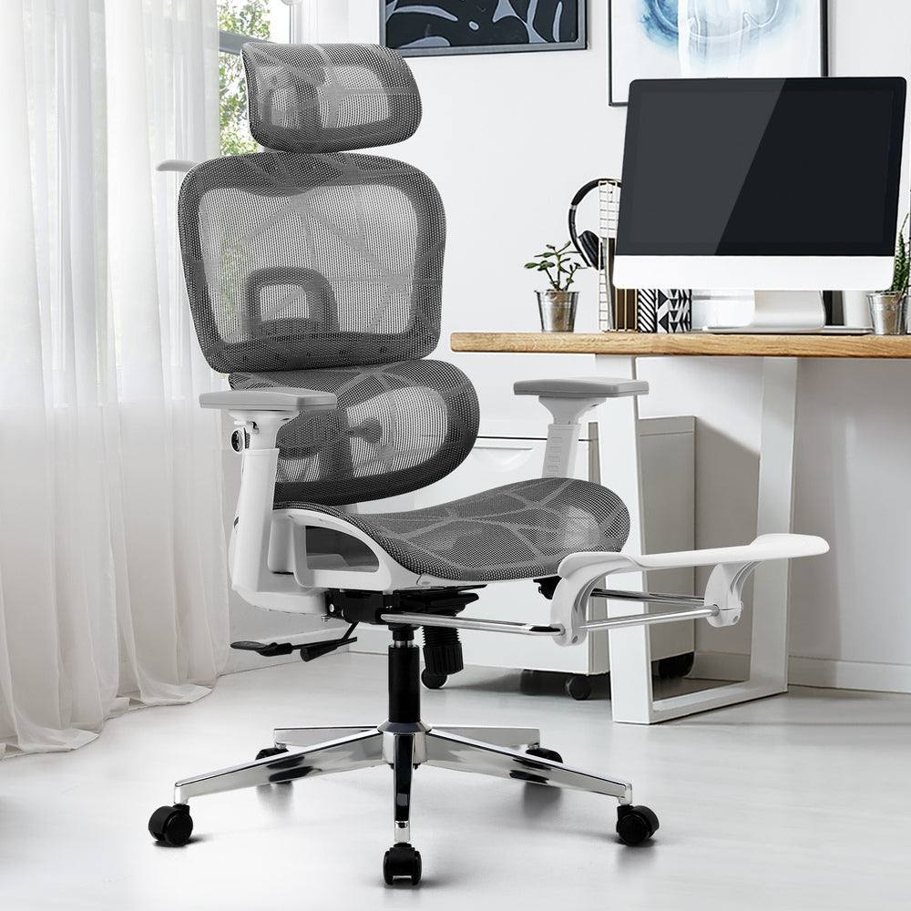 Oikiture Ergonomic Office Chair Mesh Executive Seat WH&GY