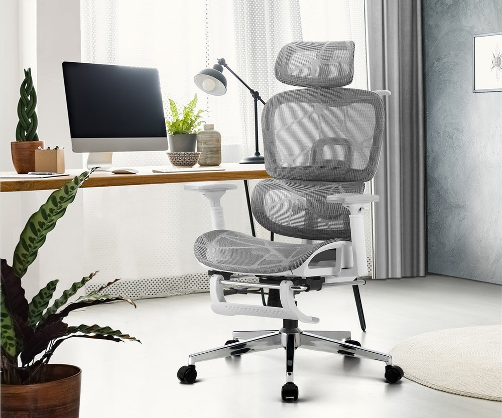 Oikiture Ergonomic Office Chair Mesh Executive Seat WH&GY
