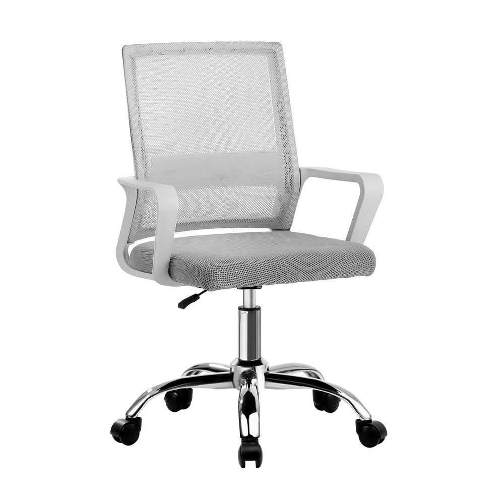 Oikiture Mesh Office Chair Executive Computer Seat White