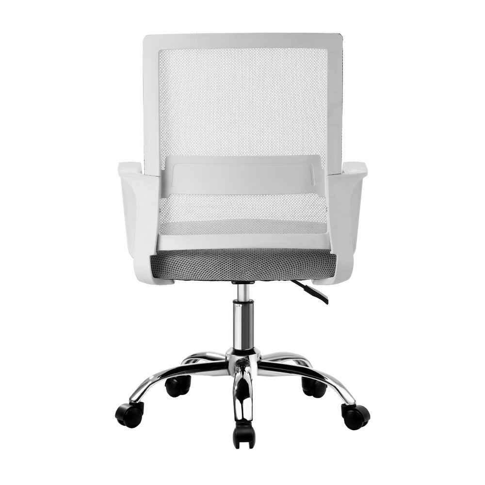 Oikiture Mesh Office Chair Executive Computer Seat White