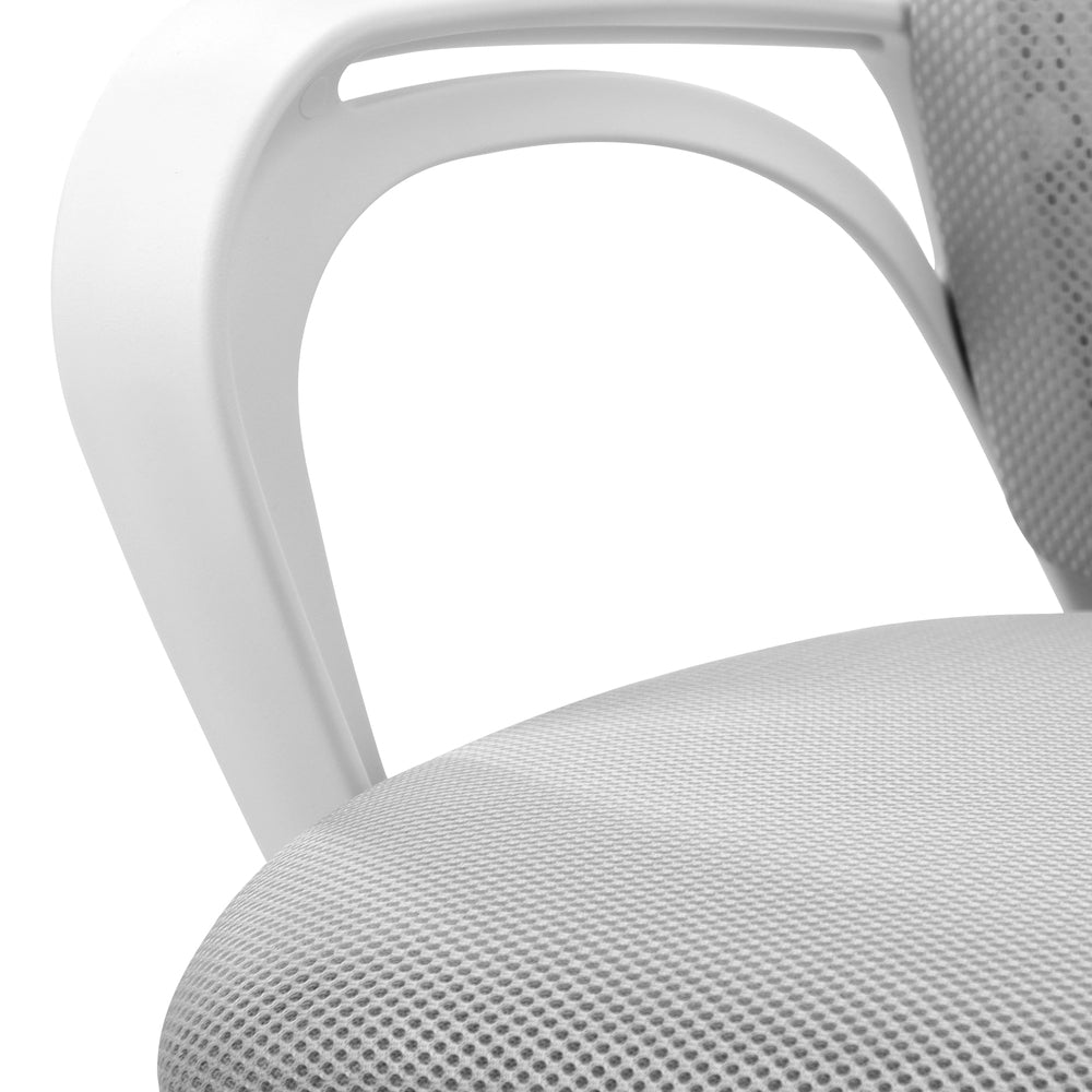 Oikiture Mesh Office Chair Breathable Backrest White