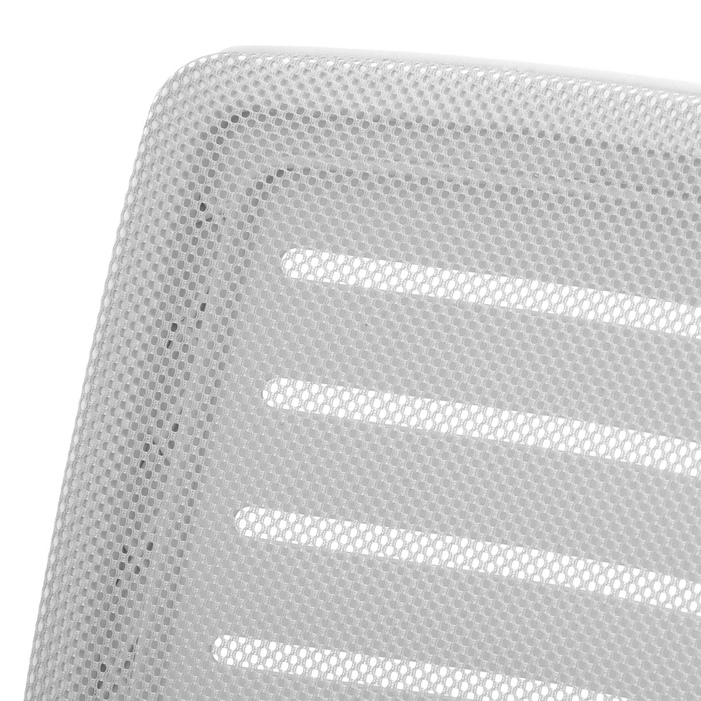 Oikiture Mesh Office Chair Breathable Backrest White