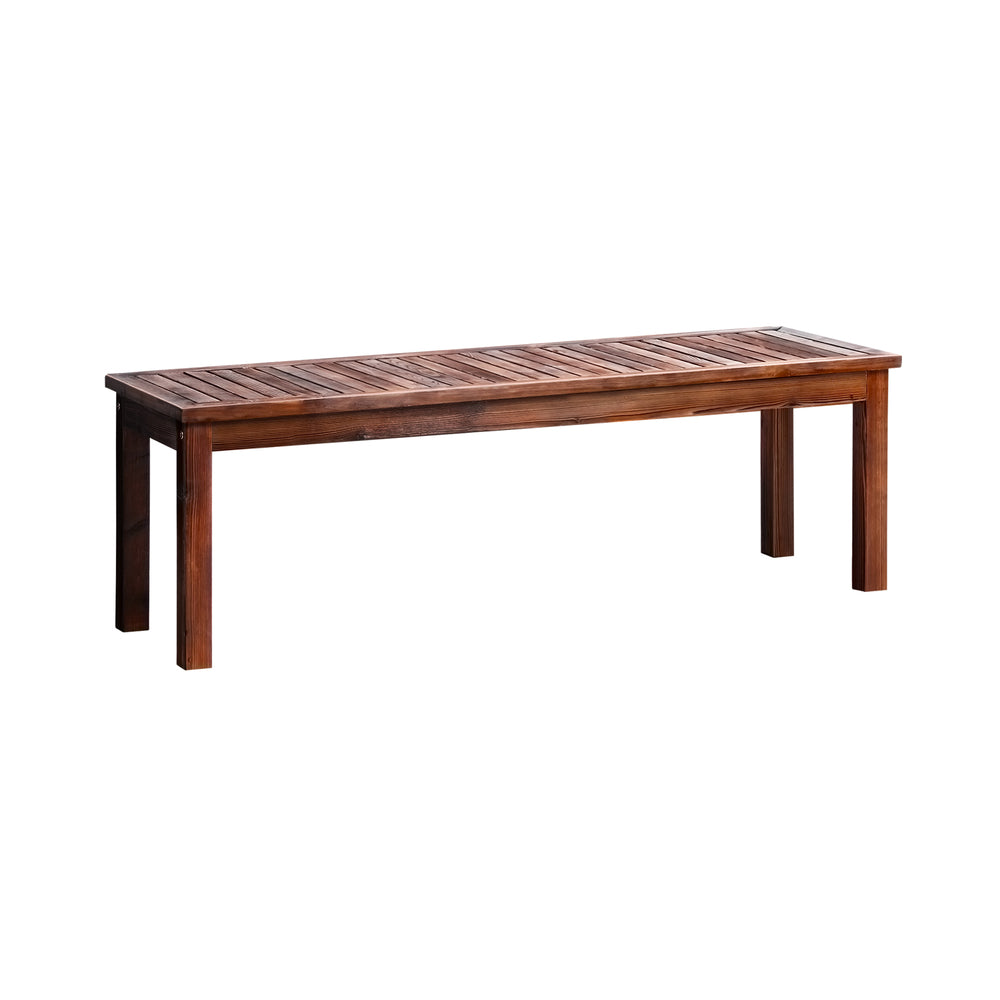 Livsip 150cm Garden Bench Wooden Slatted Seat