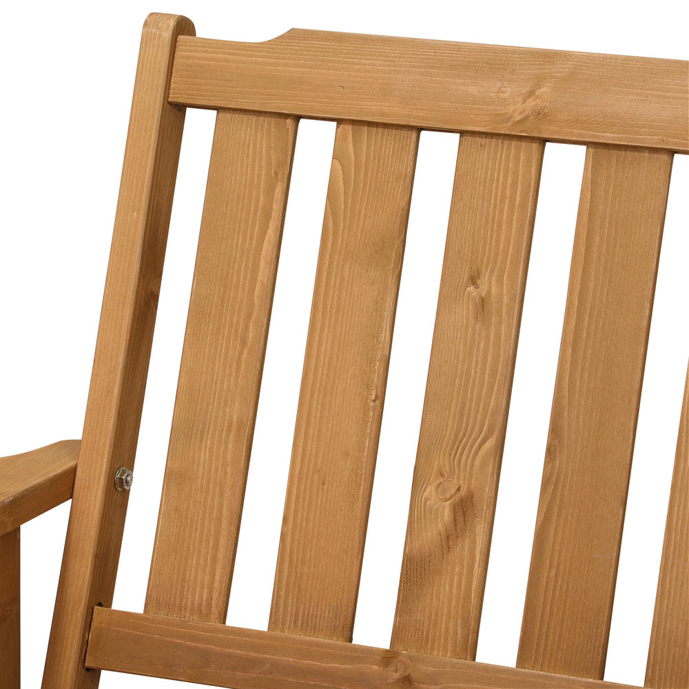 Livsip 4 Seater Outdoor Dining Set Table&Wood Chairs