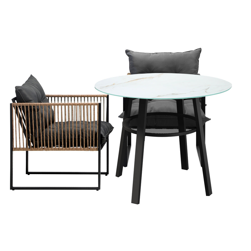 Livsip Outdoor Patio Set 2 Seater Bistro Setting