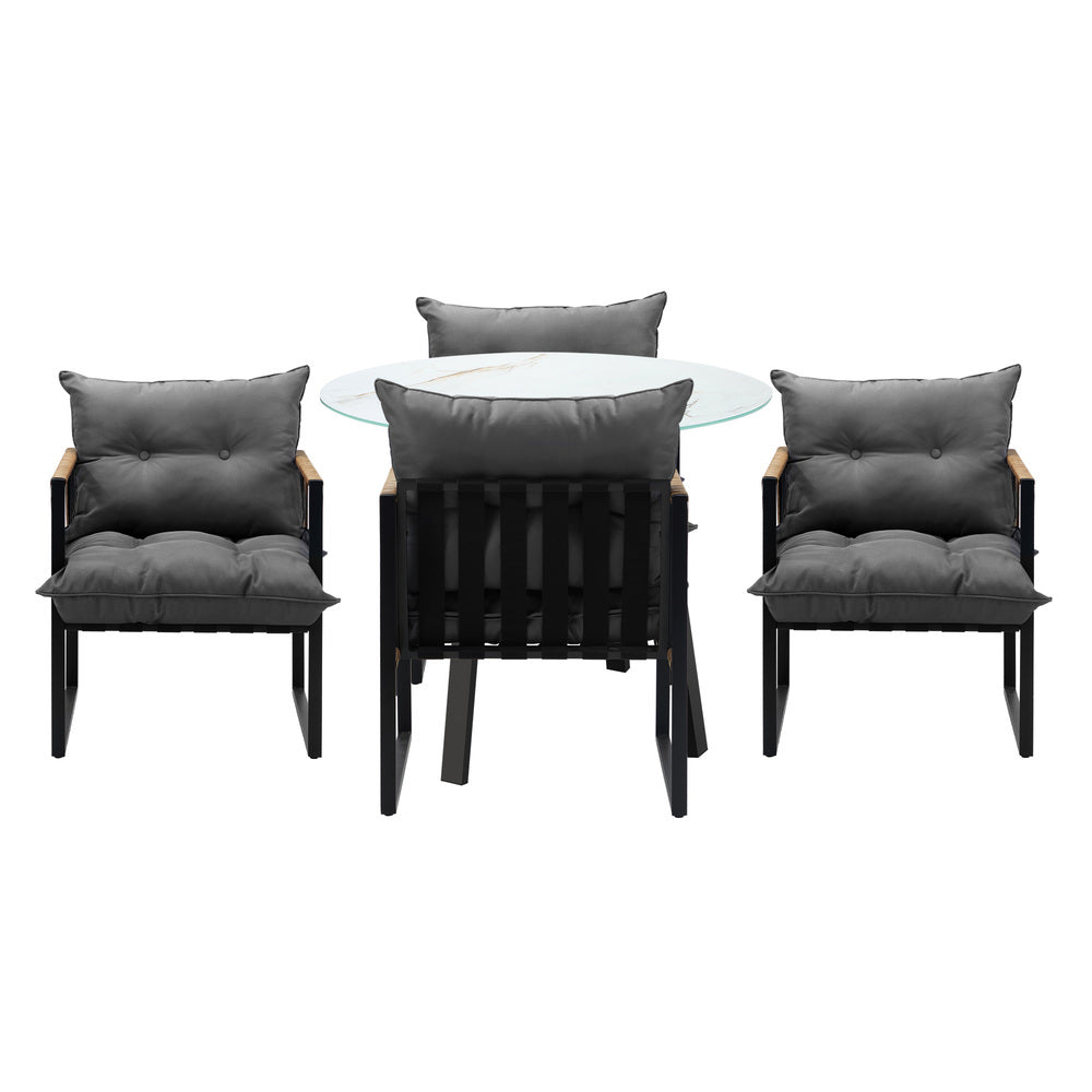 Livsip Outdoor Patio Set 4 Seater Bistro Setting