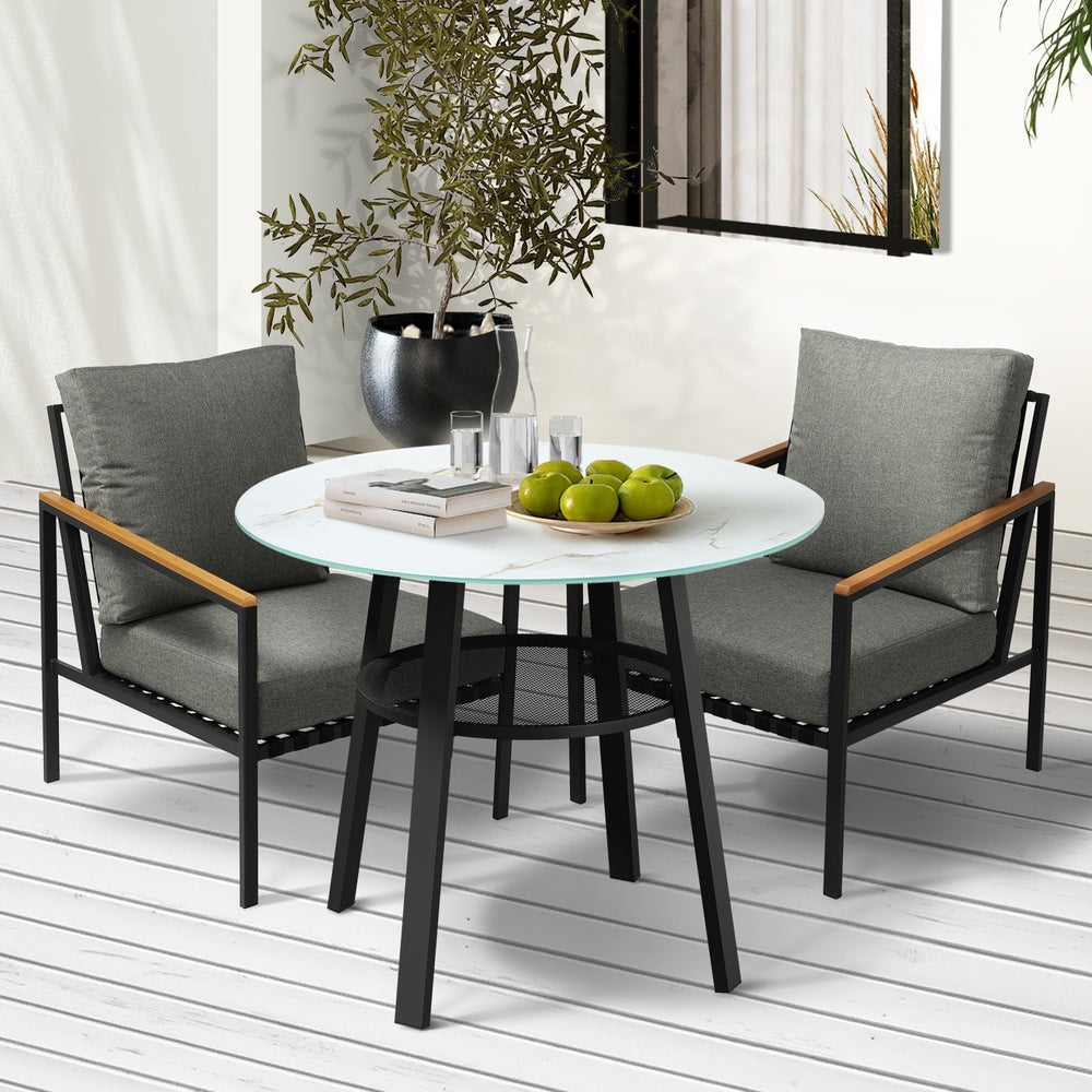 Livsip 3PCS Outdoor Dining Setting Patio Bistro Set