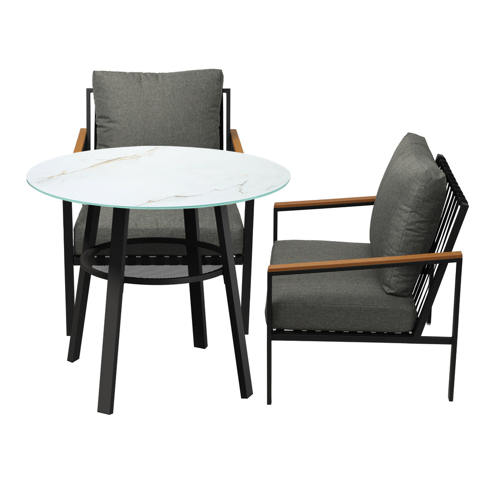 Livsip 3PCS Outdoor Dining Setting Patio Bistro Set