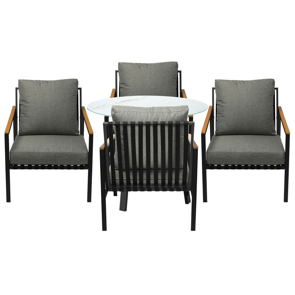 Livsip 5PCS Outdoor Dining Setting Patio Bistro Set