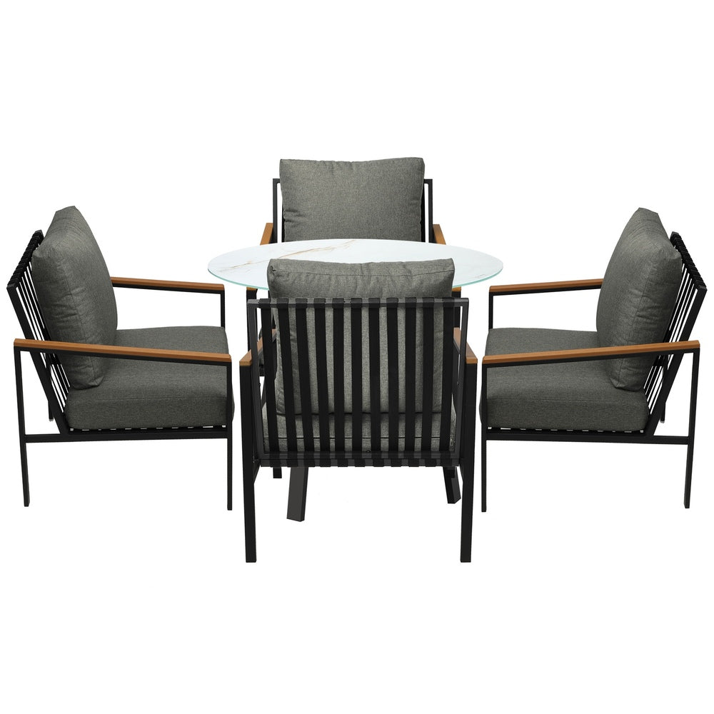 Livsip 5PCS Outdoor Dining Setting Patio Bistro Set