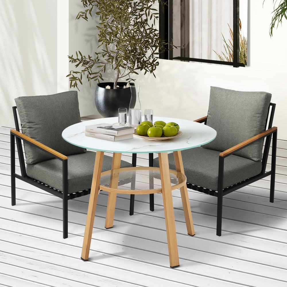 Livsip Outdoor Patio Set Lounge Bistro Dining Set 2 Seater